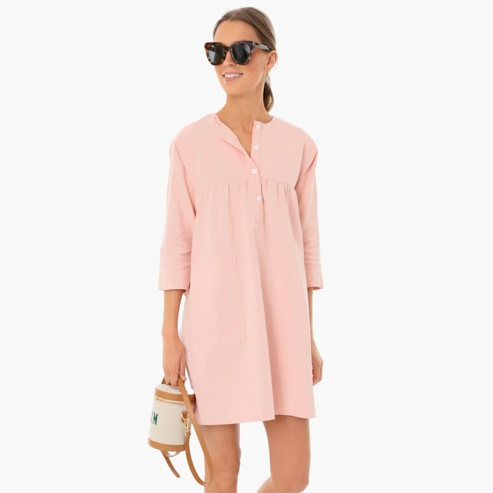 Peach Fallon Dress - Picture 1 of 7